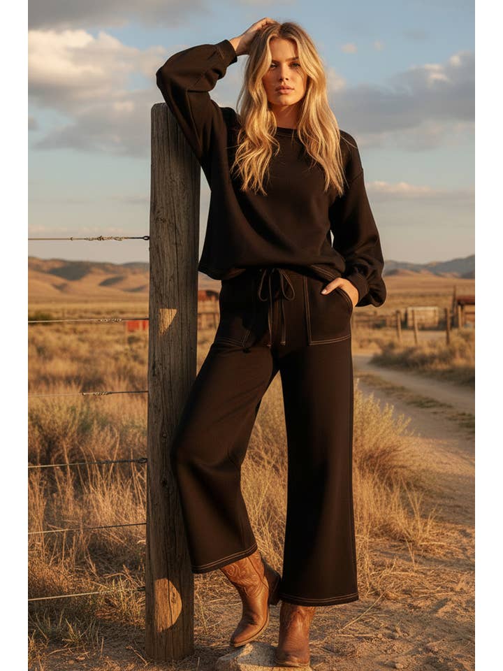 Sewn and Seen - Wholesale Lounge Set - Women's - SCUBA TOP AND PANT SETS23