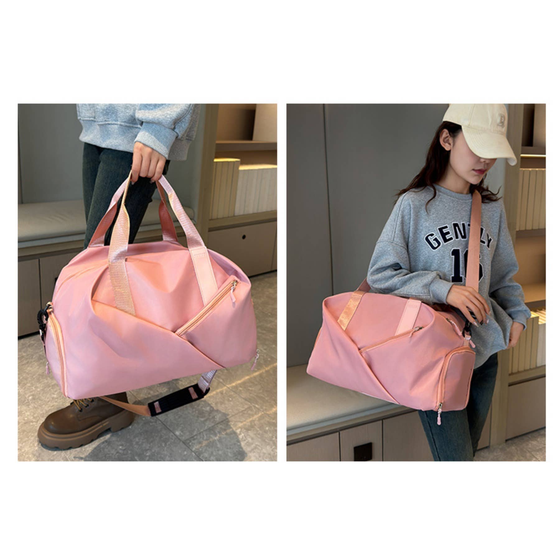 wandf - Vente Sac de voyage – femme - Sac de sport de voyage et de fitness - Séparation étanche pour le mouillé et le sec20