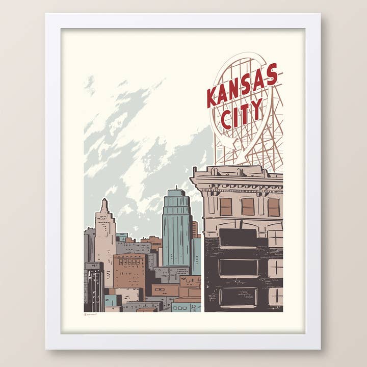 Impresión de Kansas City Crossroads para venta al por mayor de Bozz Prints