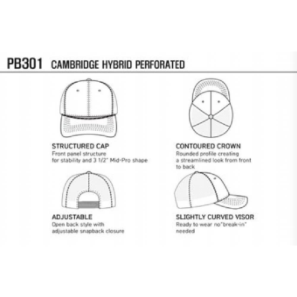 DOBBI – Engroshandel Trucker hat - Unisex – CAMBRIDGE HYBRID REB PERFORERET13