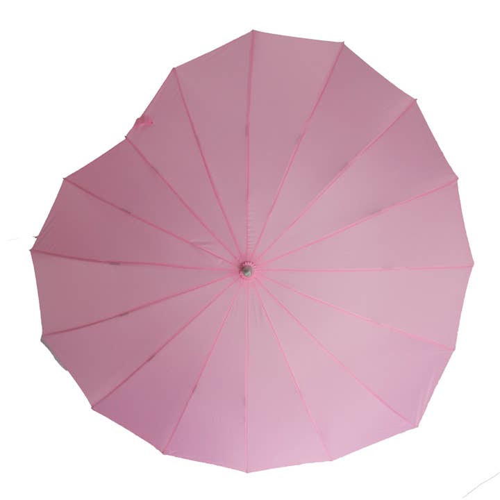 Heart Shaped Umbrella by Soake in Pink - BCSHPI for wholesale on Faire1
