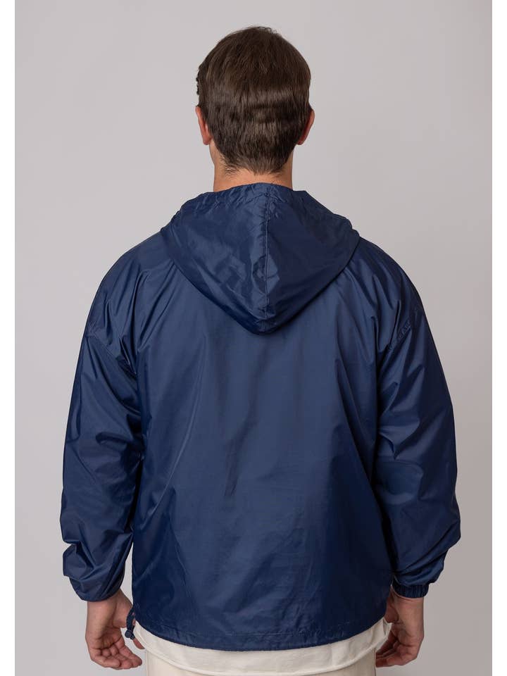 2200 “Jacket in Pouch” Pullover Windbreaker - Navy Blue for wholesale on Faire1