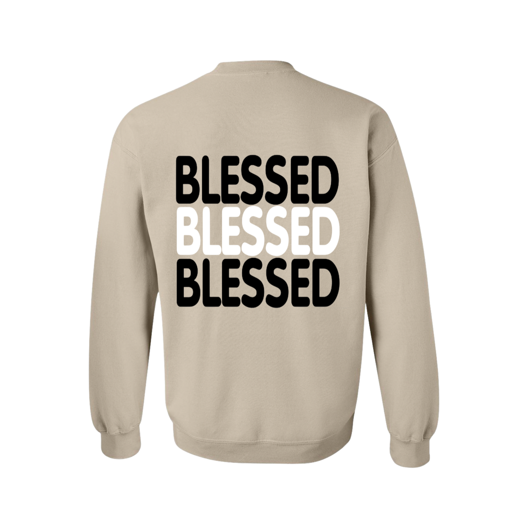 OURHHAUS - Wholesale Graphic Sweatshirt - Women's - Adult Crewneck Sweatshirt BLESSED2