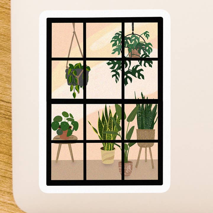Clay Collection Co. - Wholesale Sticker - Inside a Plant Parent's Window Sticker0