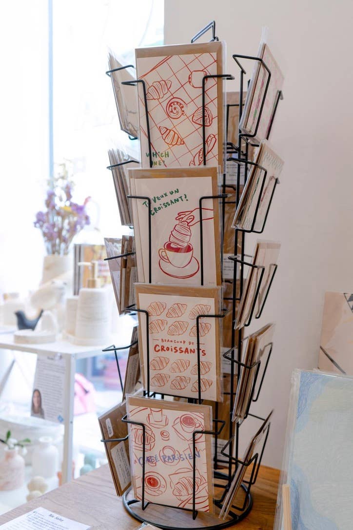 Rio Soléy - Wholesale Everyday Greeting Card - Croissants Greeting Card – French Bakery Postcard1