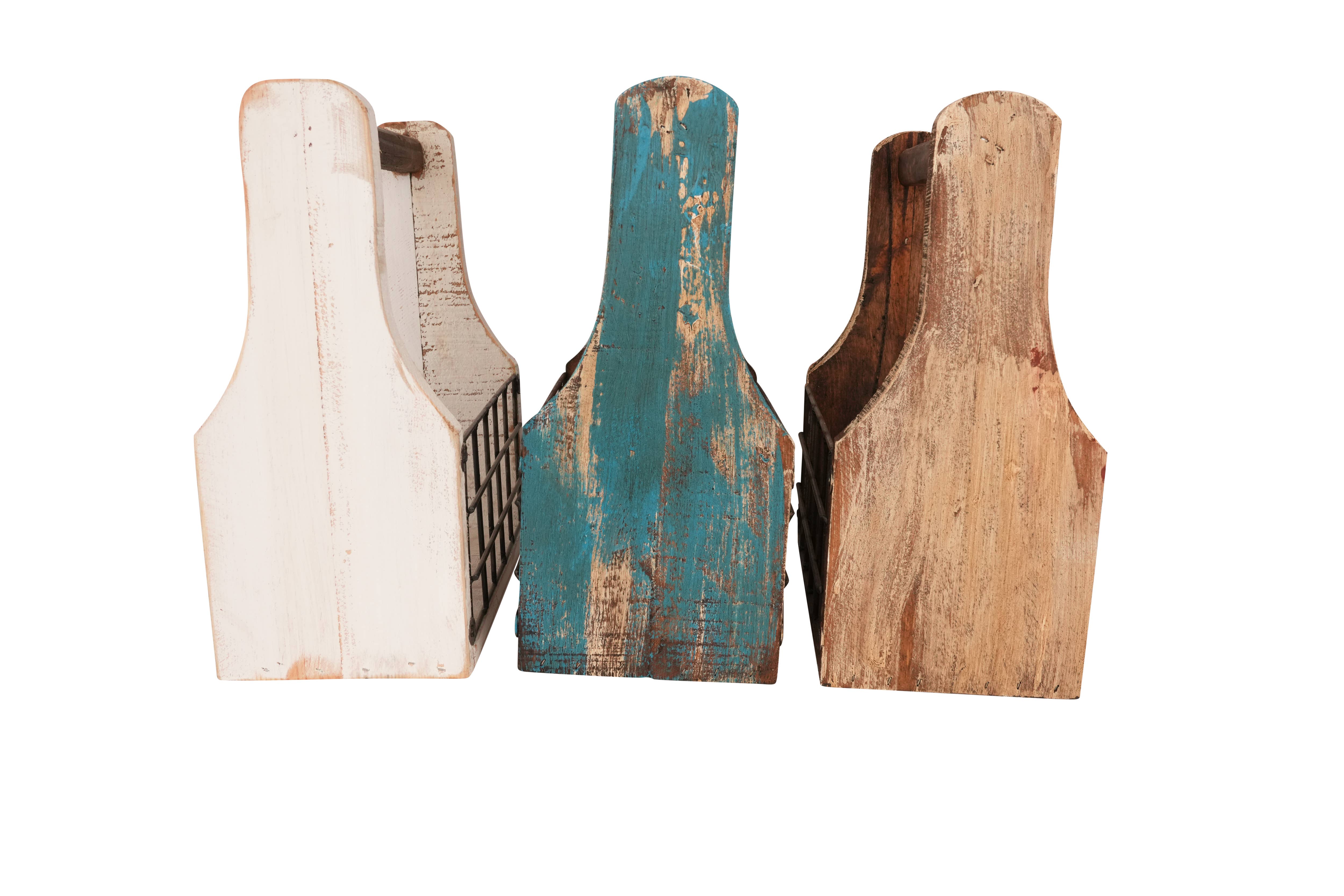 My Amigos Imports - Wholesale Magazine Rack - Farmhouse Wooden Tray-Magazine Holder-7Wx13Lx14H inch13