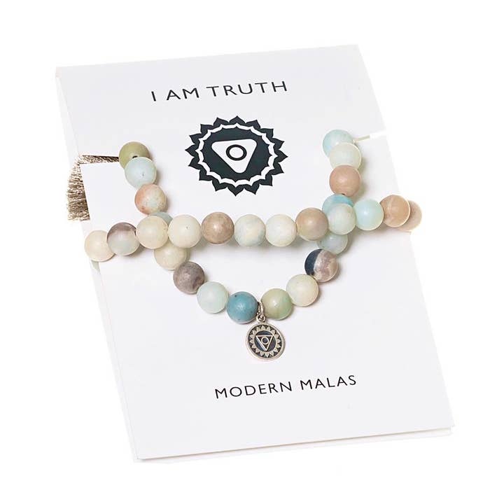 I Am Truth - Silver Chakra - Double for wholesale by Modern Malas