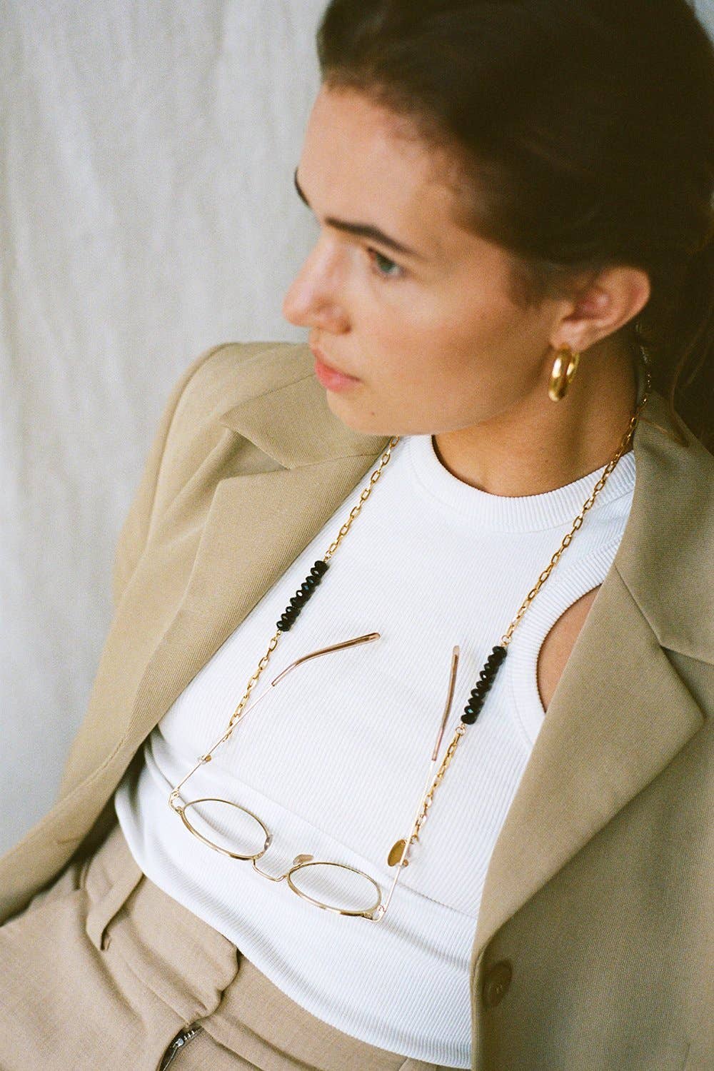 COCO BONITO – Großhandel Sonnenbrillen- & Brillenband – Damen – Brillenkette aus Onyx-Steinen4