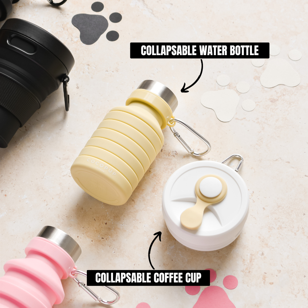 Cocopup London – wholesale Water bottle – Collapsible Water Bottle - Nude2