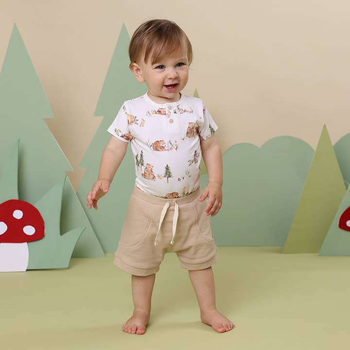 Snuggle Hunny - Wholesale Bodysuit (Non-Footed) - Baby - Bears Short Sleeve Organic Bodysuit2