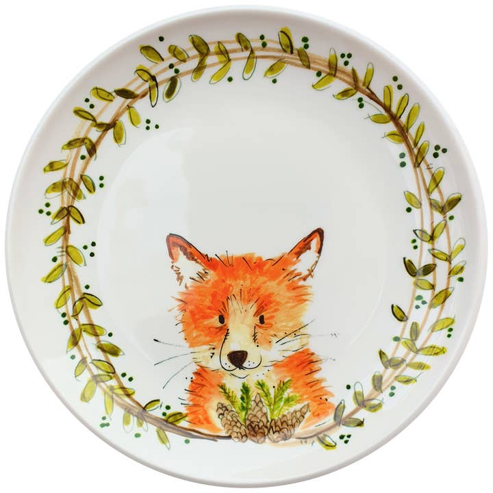 Relish - Wholesale Dinner Plate - Kids & Baby - Cute Melamine Kid's Plate - Woodland Creatures