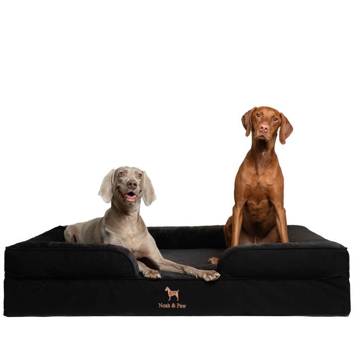 NOAH AND PAW LLC – Großhandel Haustierbett – Katze/Hund – Orthopädisches Haustierbett aus Denim, Memory-Schaum, mit kühlendem Gel durchzogen9