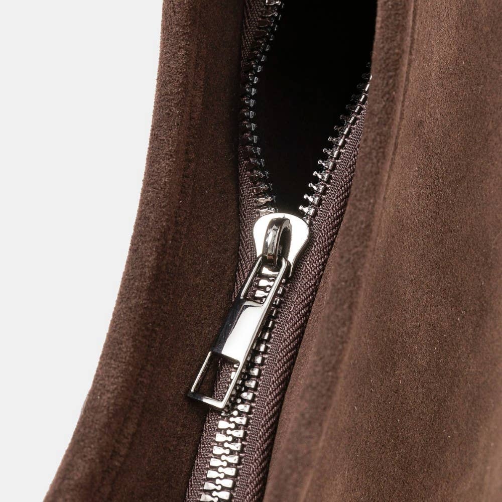 Collections by Fame Accessories - Wholesale Crossbody Bag - Women's - Suede Fringe Belt Decor Shoulder Bag4