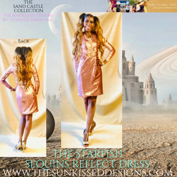Starfish Sequins Dress Sun*Kissed Designs~Chantél Francina for wholesale by The Sun*Kissed Designs By ~Chantél Francina~
