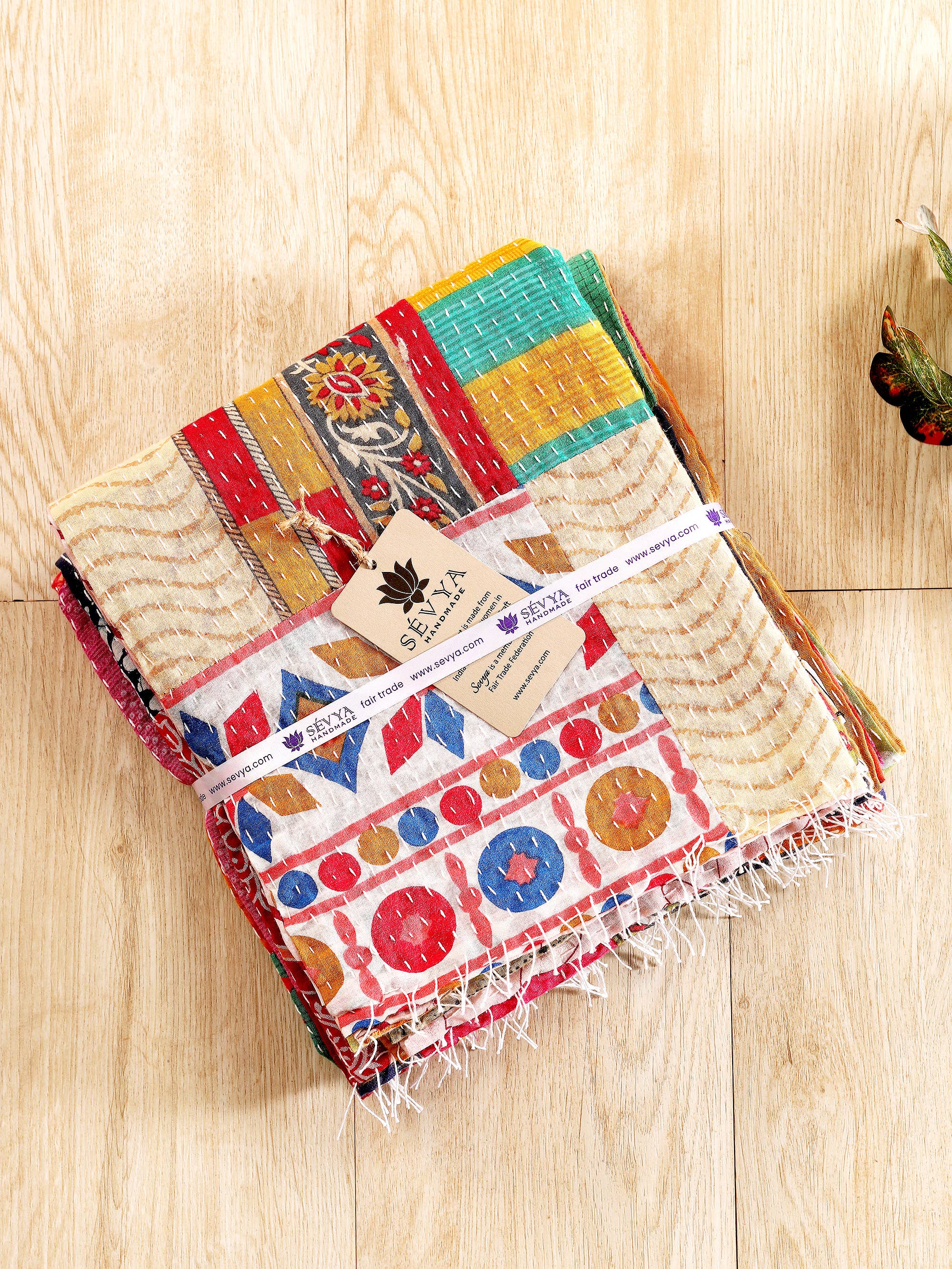 Sevya Handmade - Vente Écharpe – femme - Écharpes Patchwork Kantha7