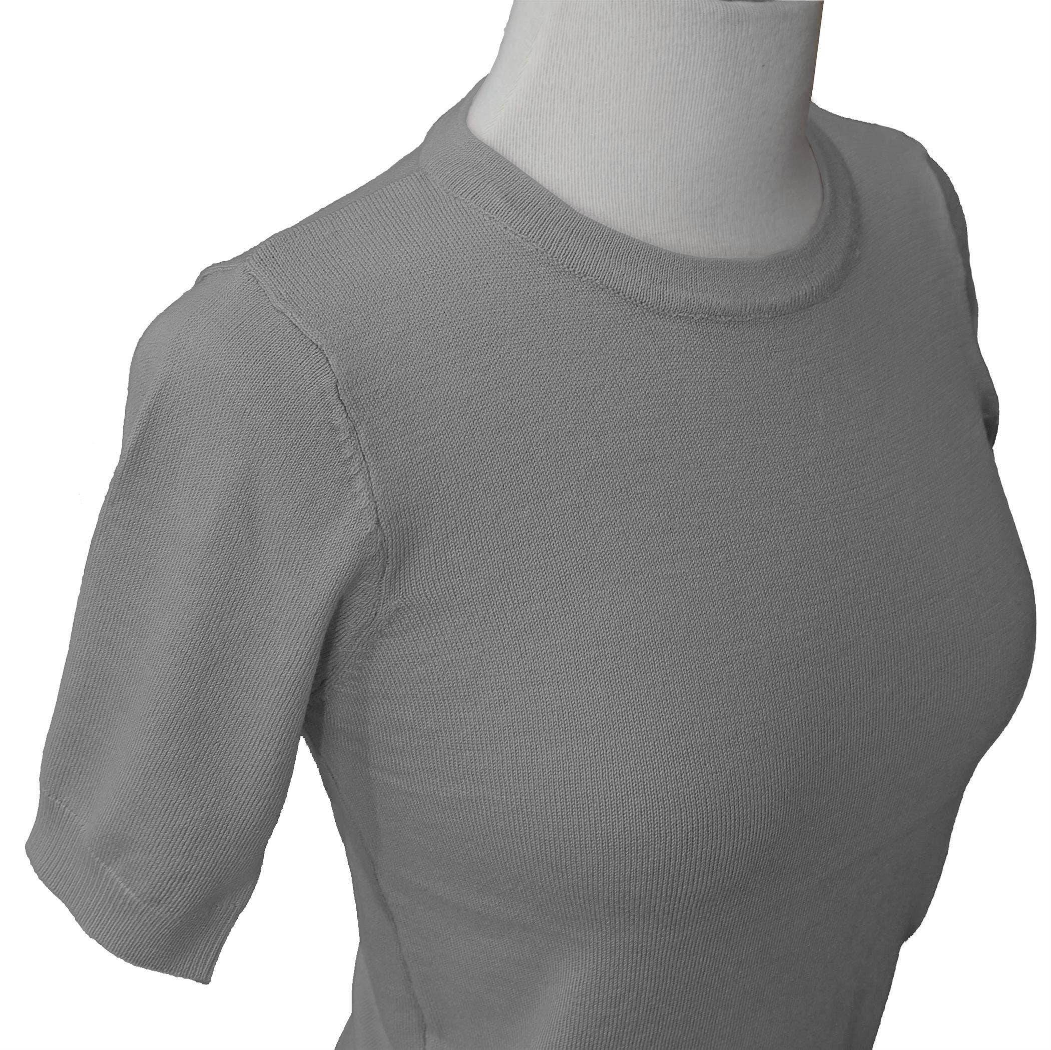 Mak – Engroshandel Strikket top - Dame – Halv-ærmet Crewneck Letvægts blød pullover Tee MK3664Y9