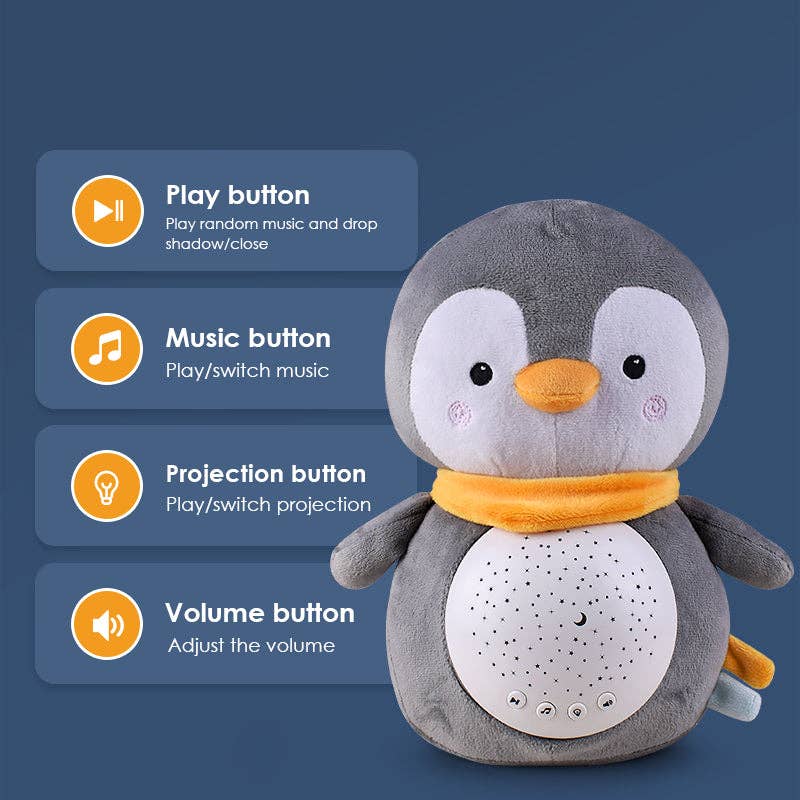 Joymaxx - Wholesale Night Light - Kids & Baby - Slaaptrainer Knuffel met Sterrenprojector en Muziek1