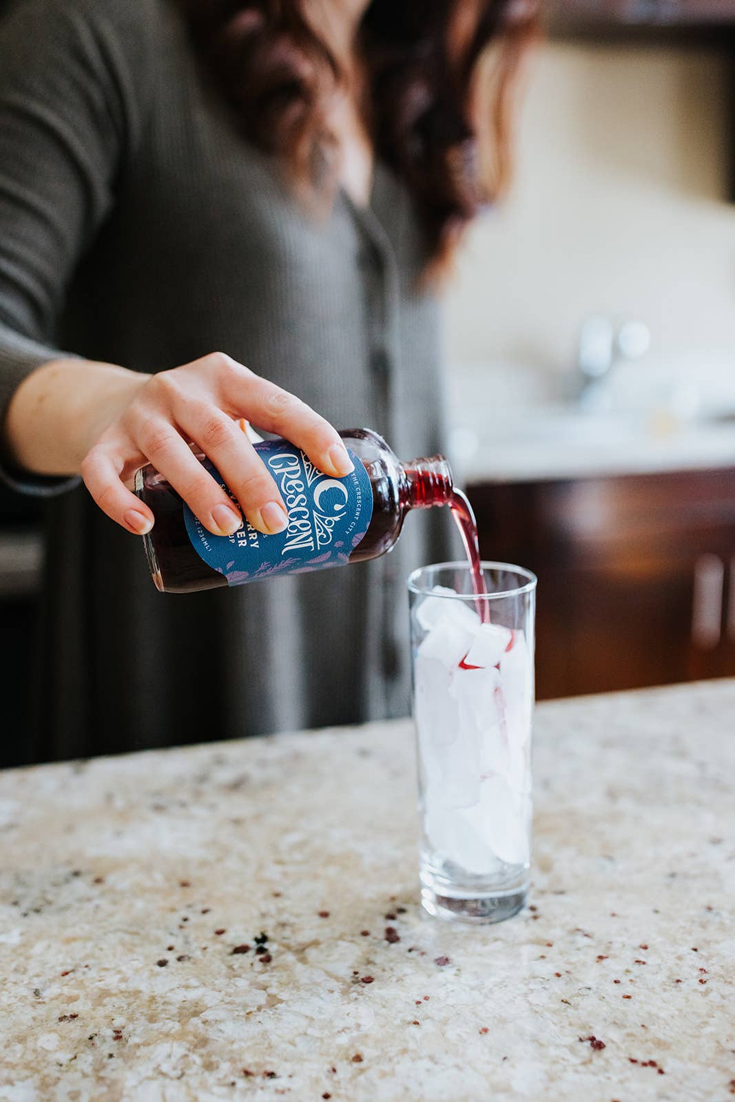 Crescent Simples - Wholesale Cocktail Mix/Syrup - Blueberry Lavender Simple Syrup3