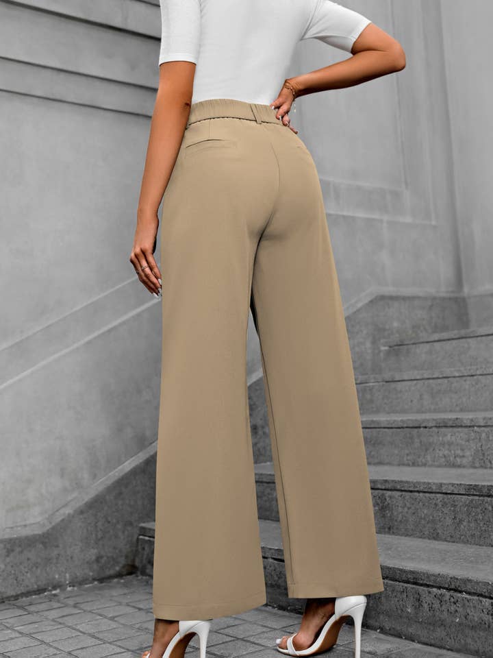 Wholesalesir - Wholesale Suit trousers – women's - Temperament Wide Leg Straight Leg Suit Pants