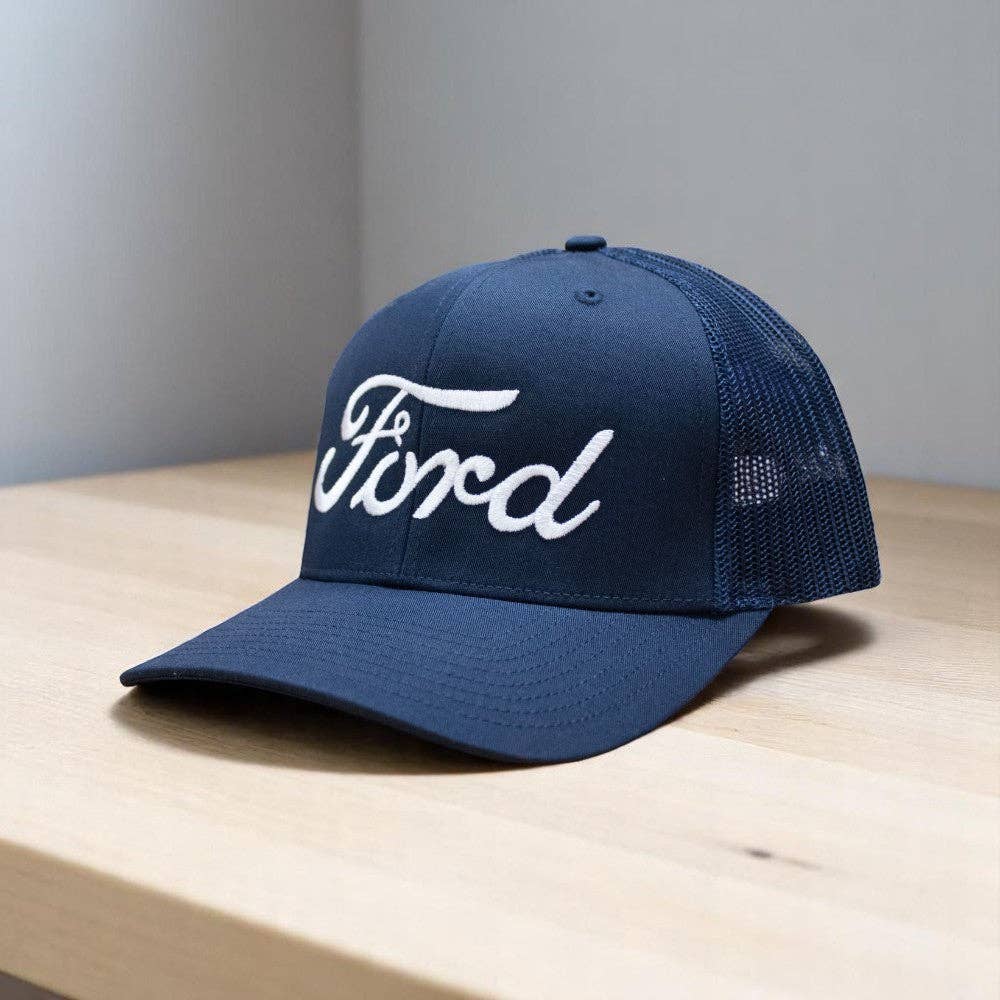 Detroit Shirt Co. - Wholesale Baseball Cap - Unisex - Hat - Ford Script - Trucker2