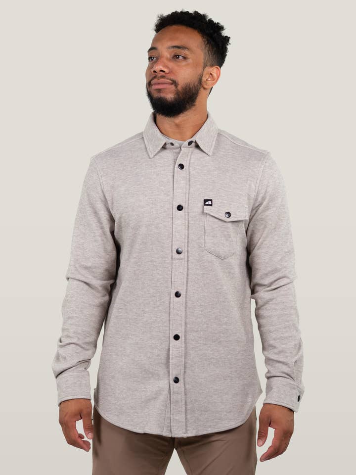 Men's Sherman Fleece Button Up for wholesale by Belong Designs