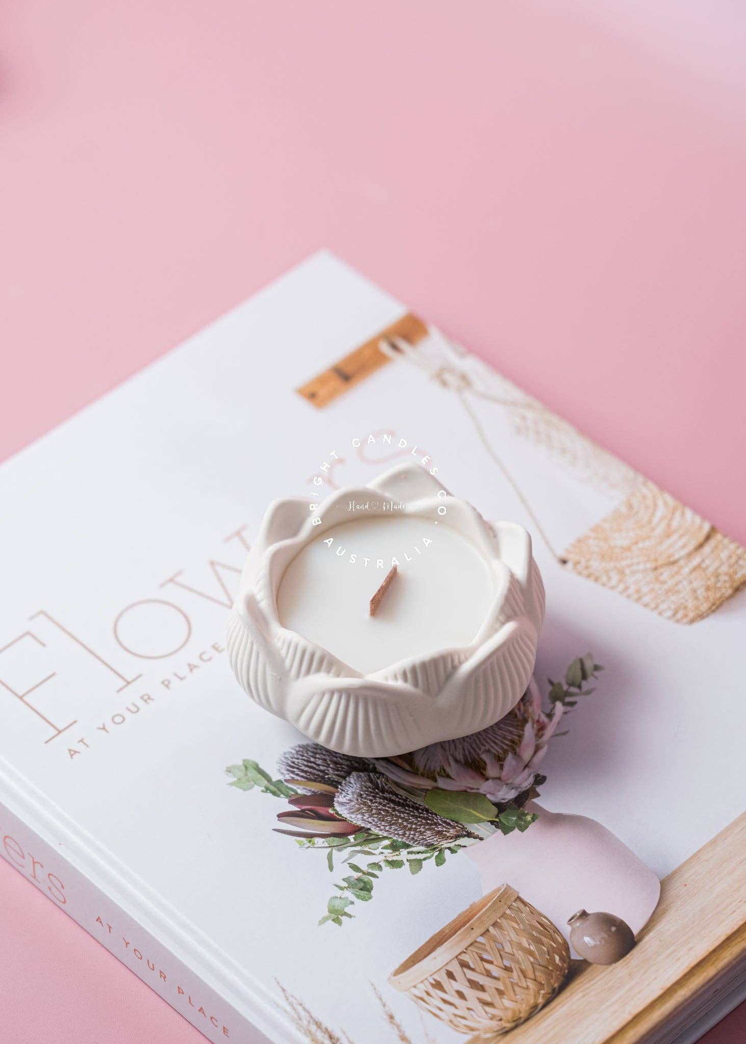 Bright Candles Co. – Vela em jarro/copo por atacado – Vela de Vaso Perfumada Lotus3