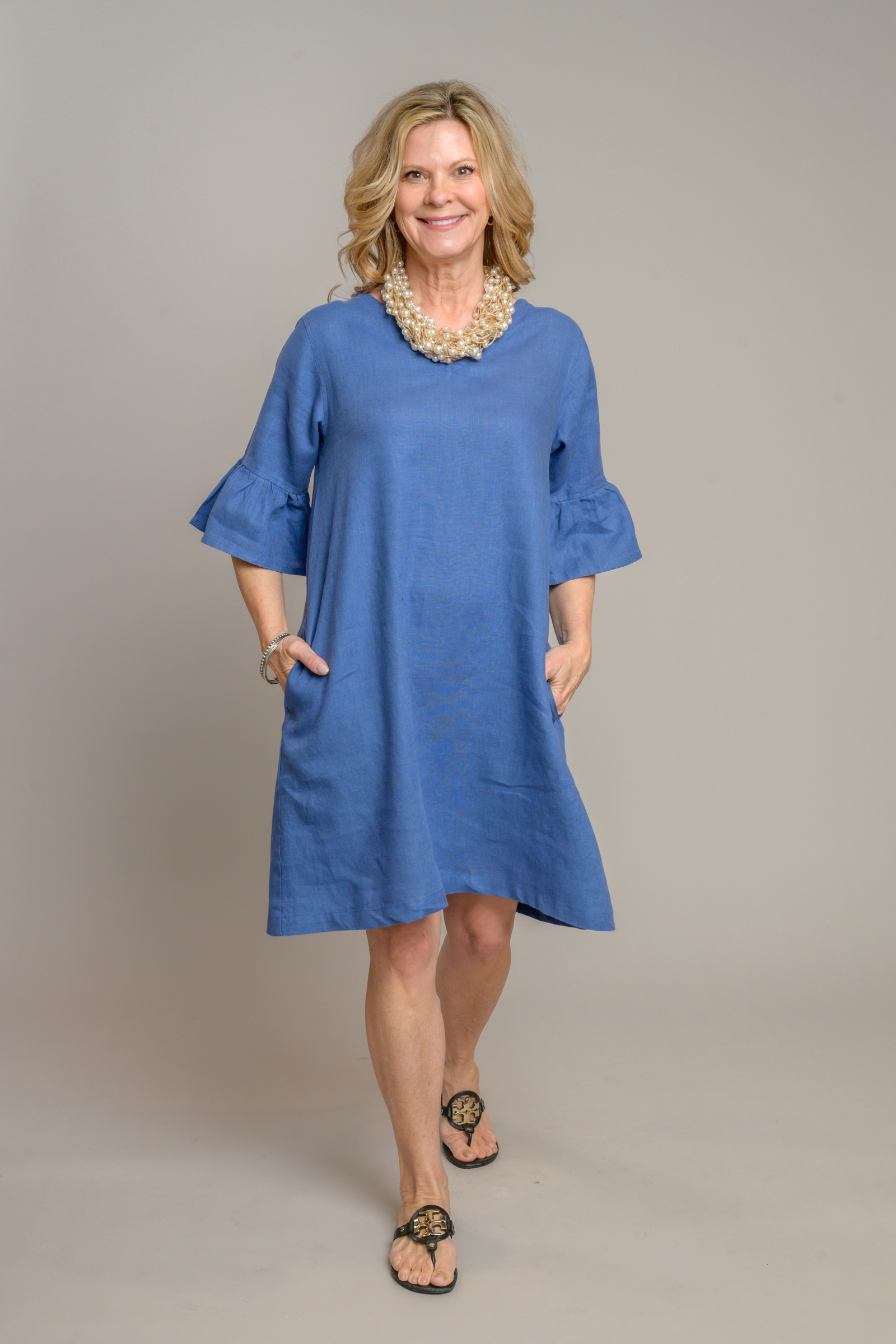 Arte Italica & Crown Linen Designs - Wholesale Dress - Women's - Bethany Linen Dress8