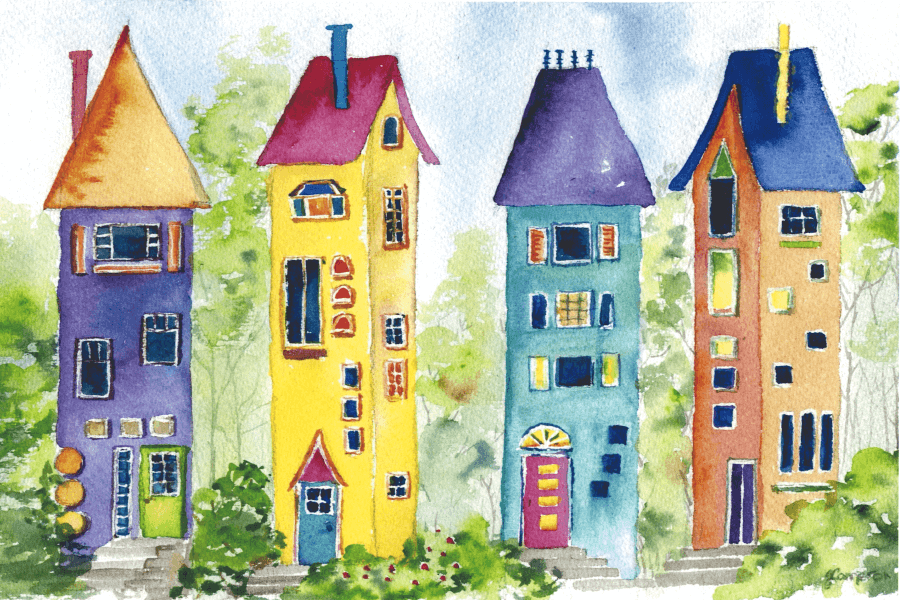 Micro Puzzles - Wholesale Puzzle - Adult - Gnome Homes Mini Jigsaw Puzzle Unique Gift for mom1