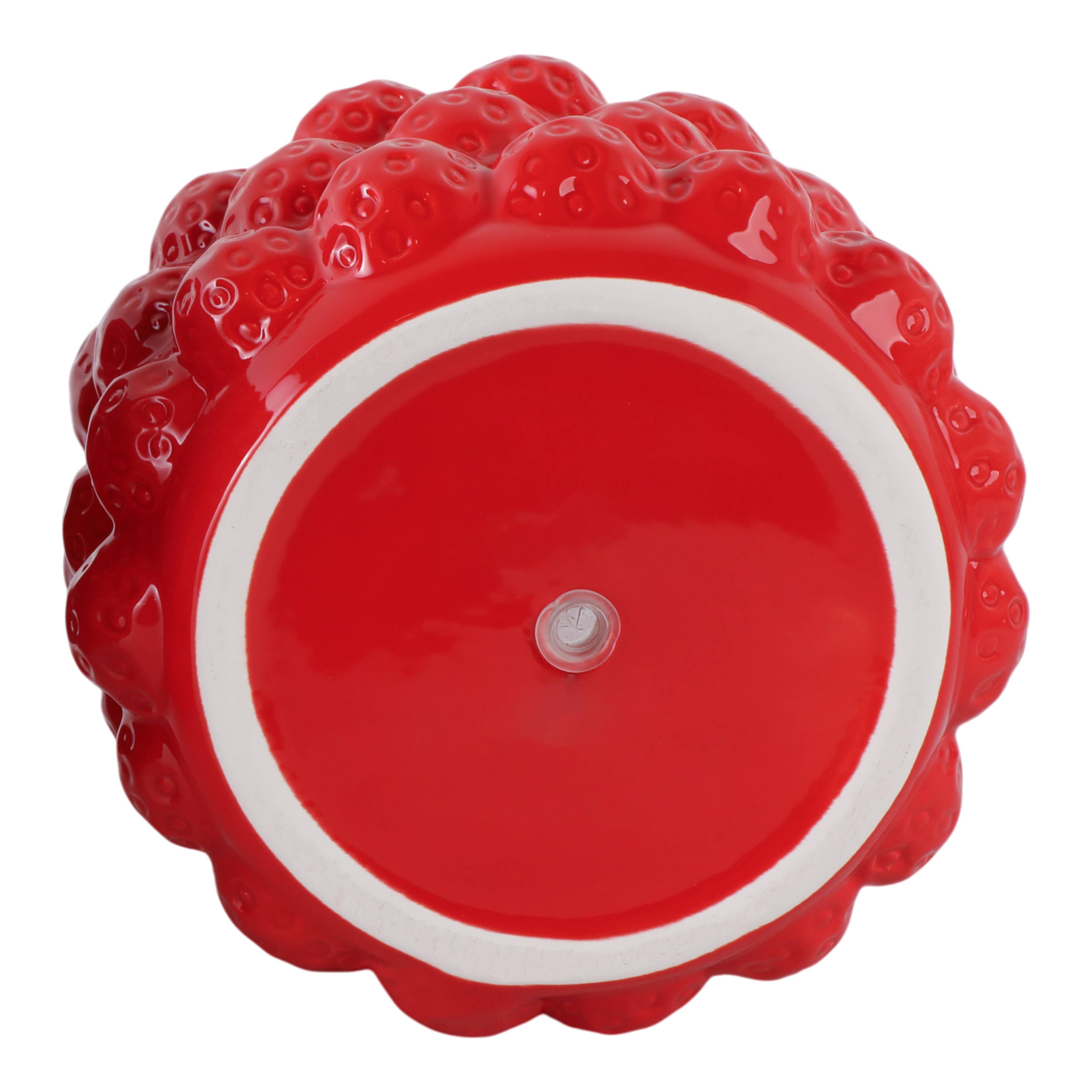 Sagebrook Home - Wholesale Plant Pot - Ceramic Strawberries Flower Planter Pot - Red, 7 in.9