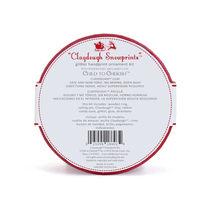 Child To Cherish® - Wholesale Ornament - Kids & Baby - Claydough Handprint Ornament Kit1