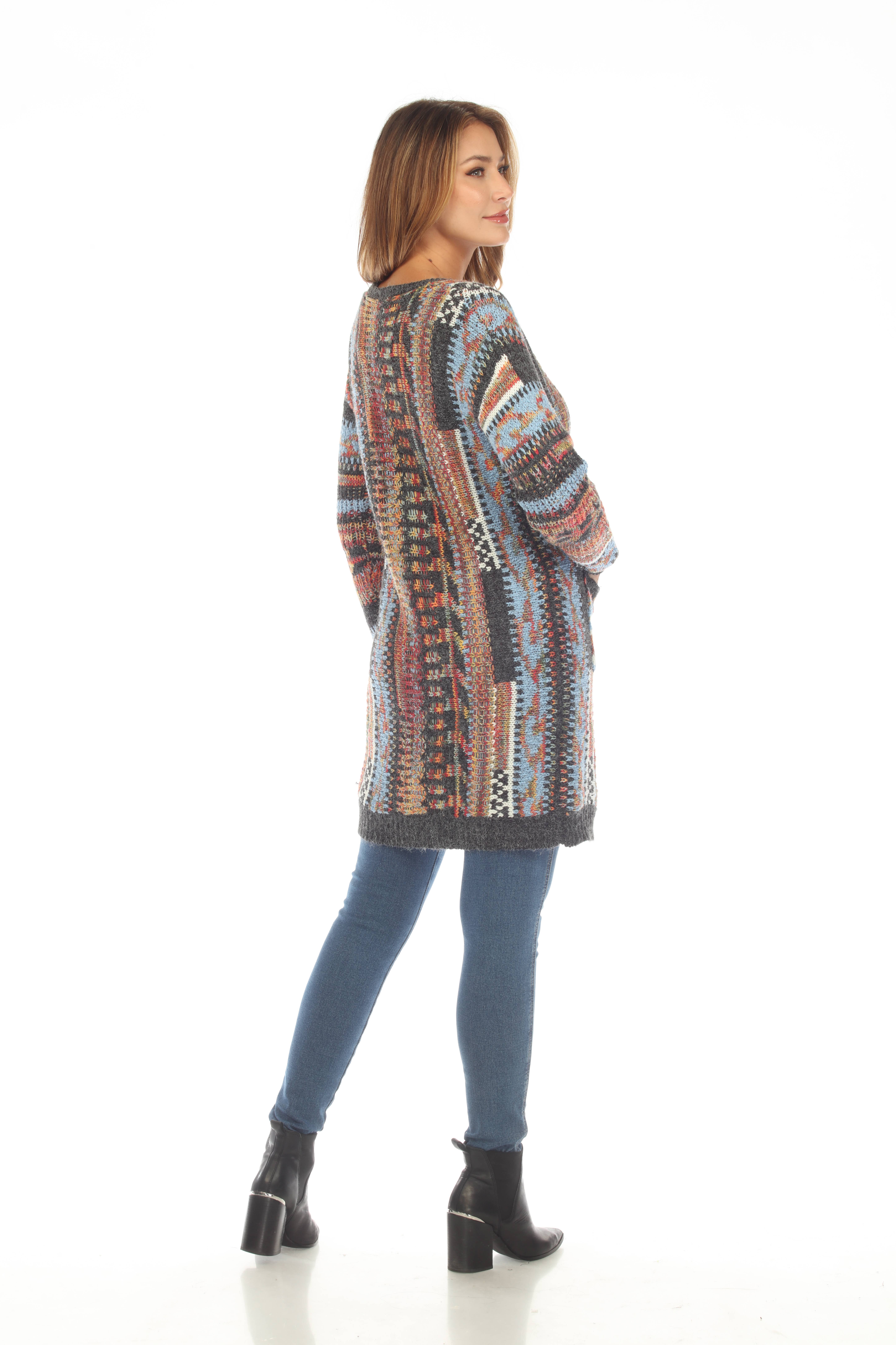 Rising International Inc - Vendita all'ingrosso Cardigan - Donna - Maglione da donna con apertura frontale multitasche Grandcanyon2
