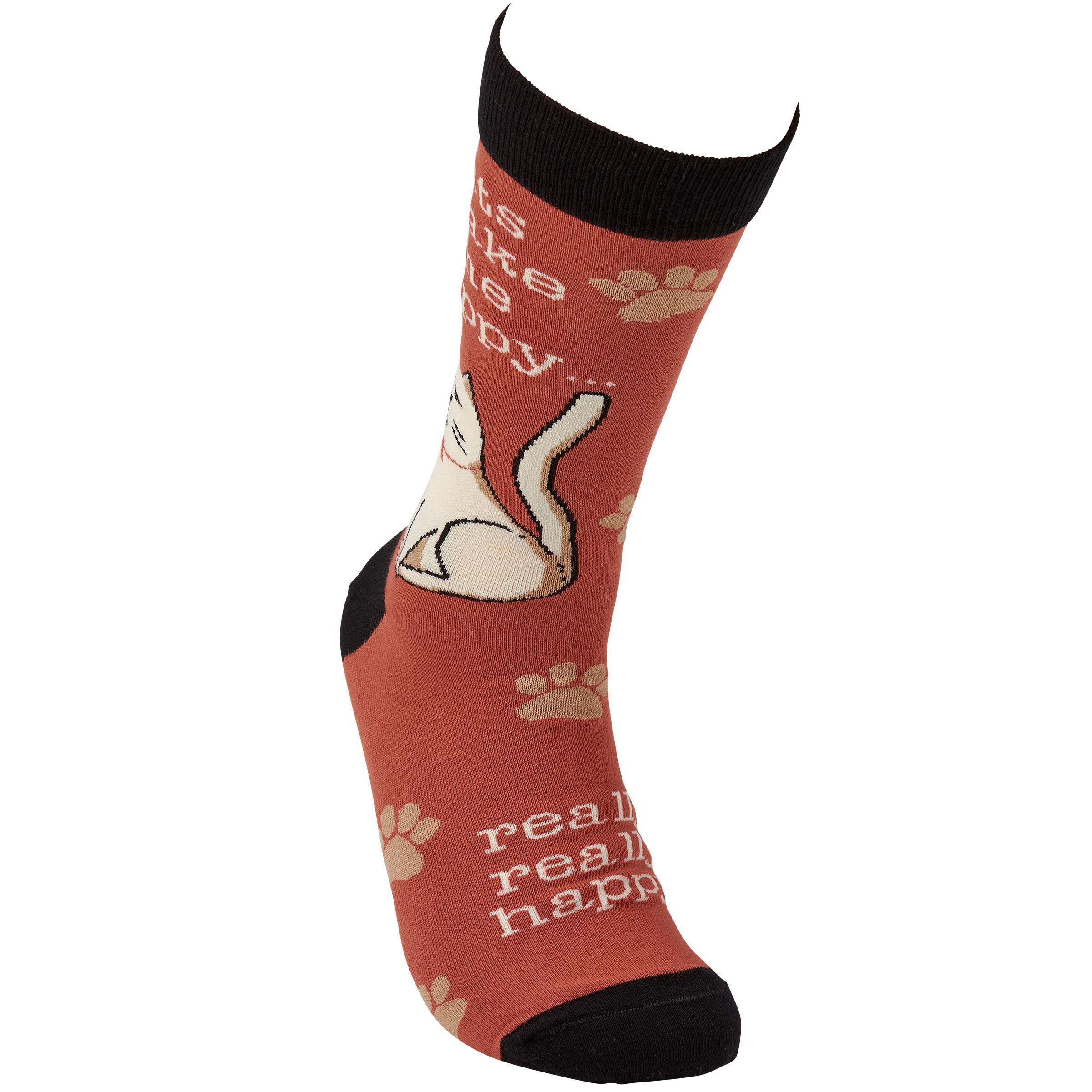 Primitives by Kathy - Wholesale Socks - Unisex - Cats Make Me Happy Socks2