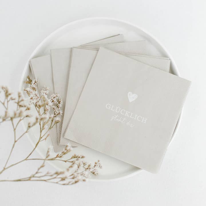 Bake Affair GmbH - Wholesale Dinner & Cloth Napkin - Napkin "Happiness suits you"2