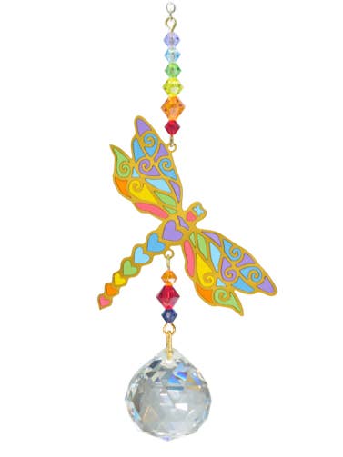 Crystal Dreams Dragonfly - Regnbåge för wholesale av Wild Things Gifts Ltd