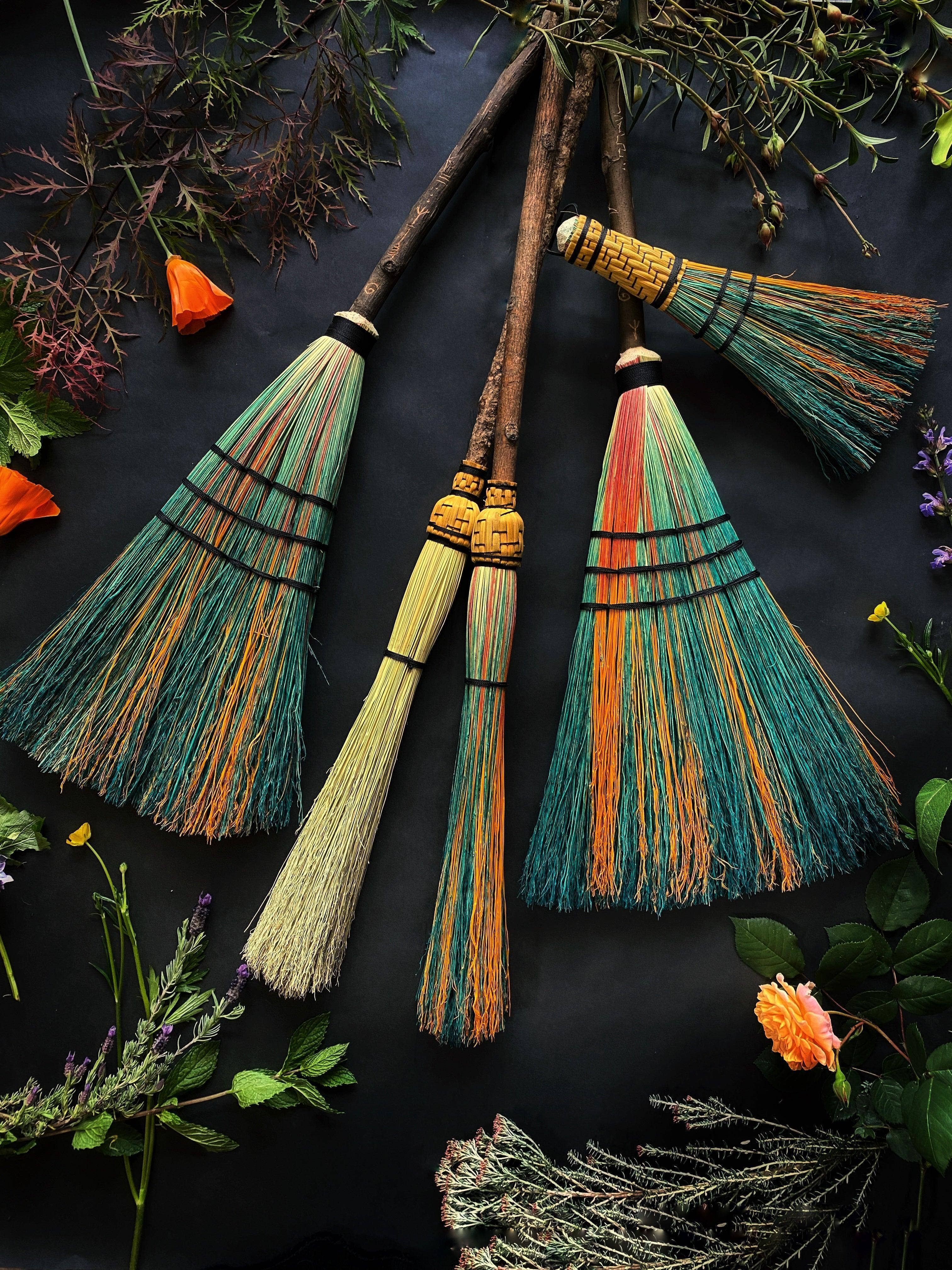 Keven Craft Rituals LLC - Wholesale Meditation Supplies - Cobwebber Brooms w/ Woven Top3