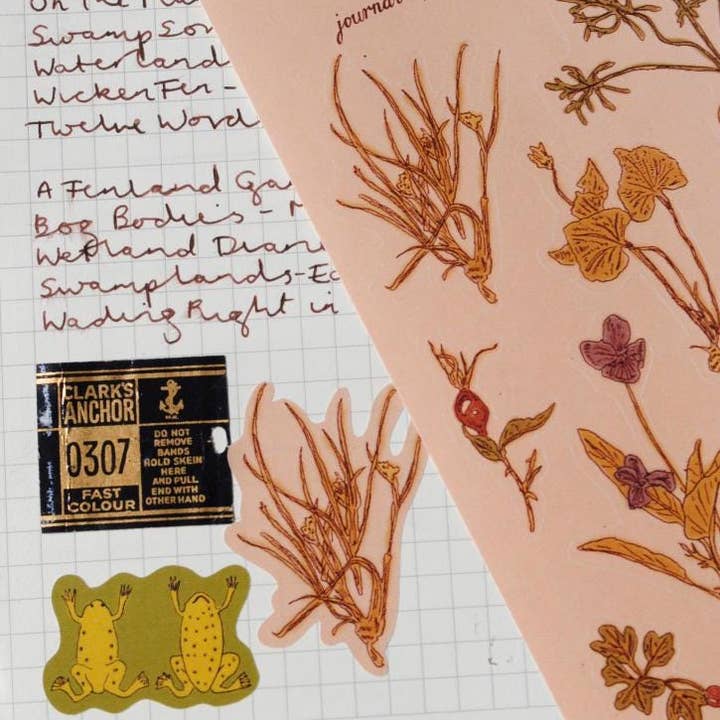 Tulips and Heather – wholesale Sticker – Sticker Sheet "Dried Flowers" for journals and planners6