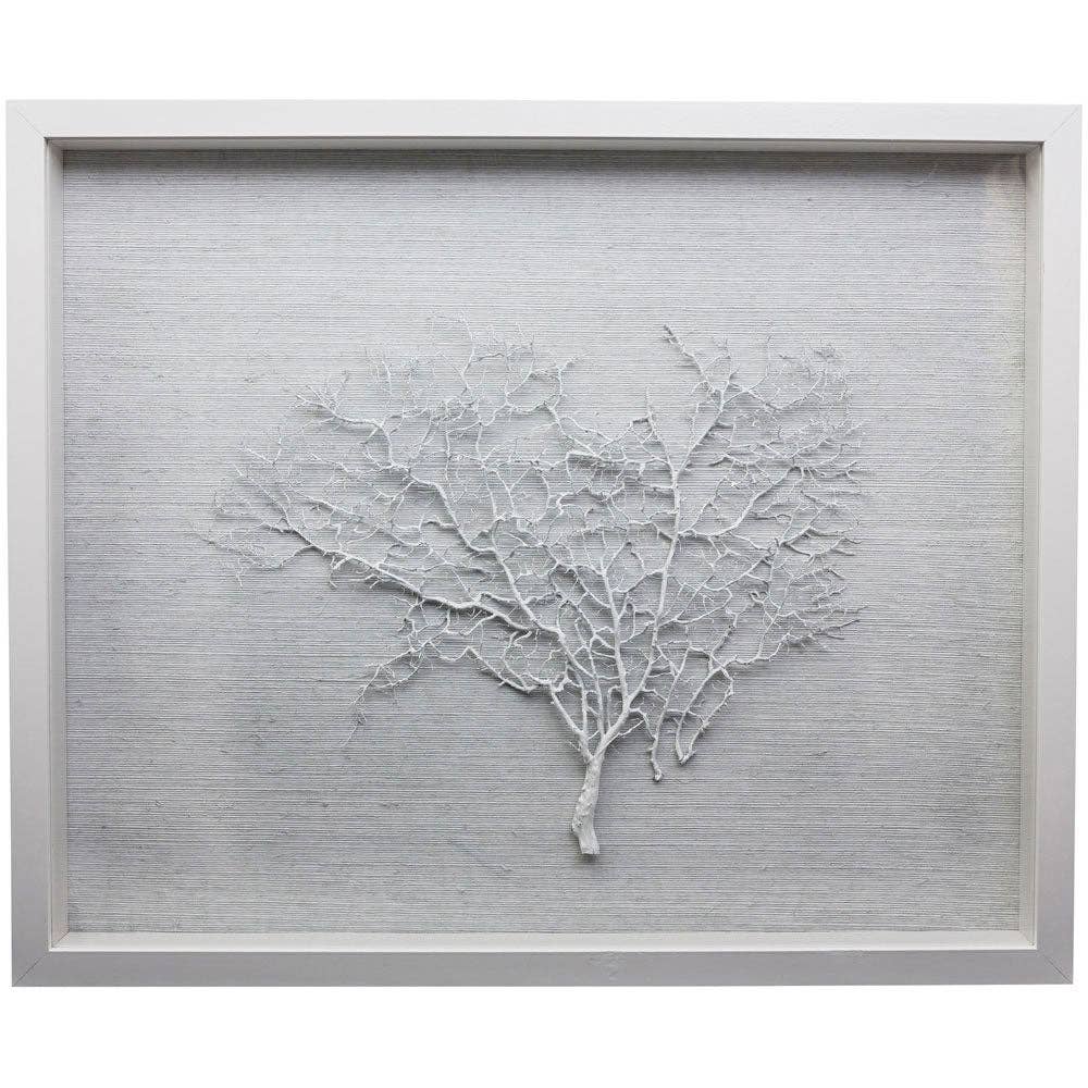 Jamie Dietrich Designs – wholesale Dimensionell/3D-väggkonst – Sealife Shadow Box - Vit/Vit1