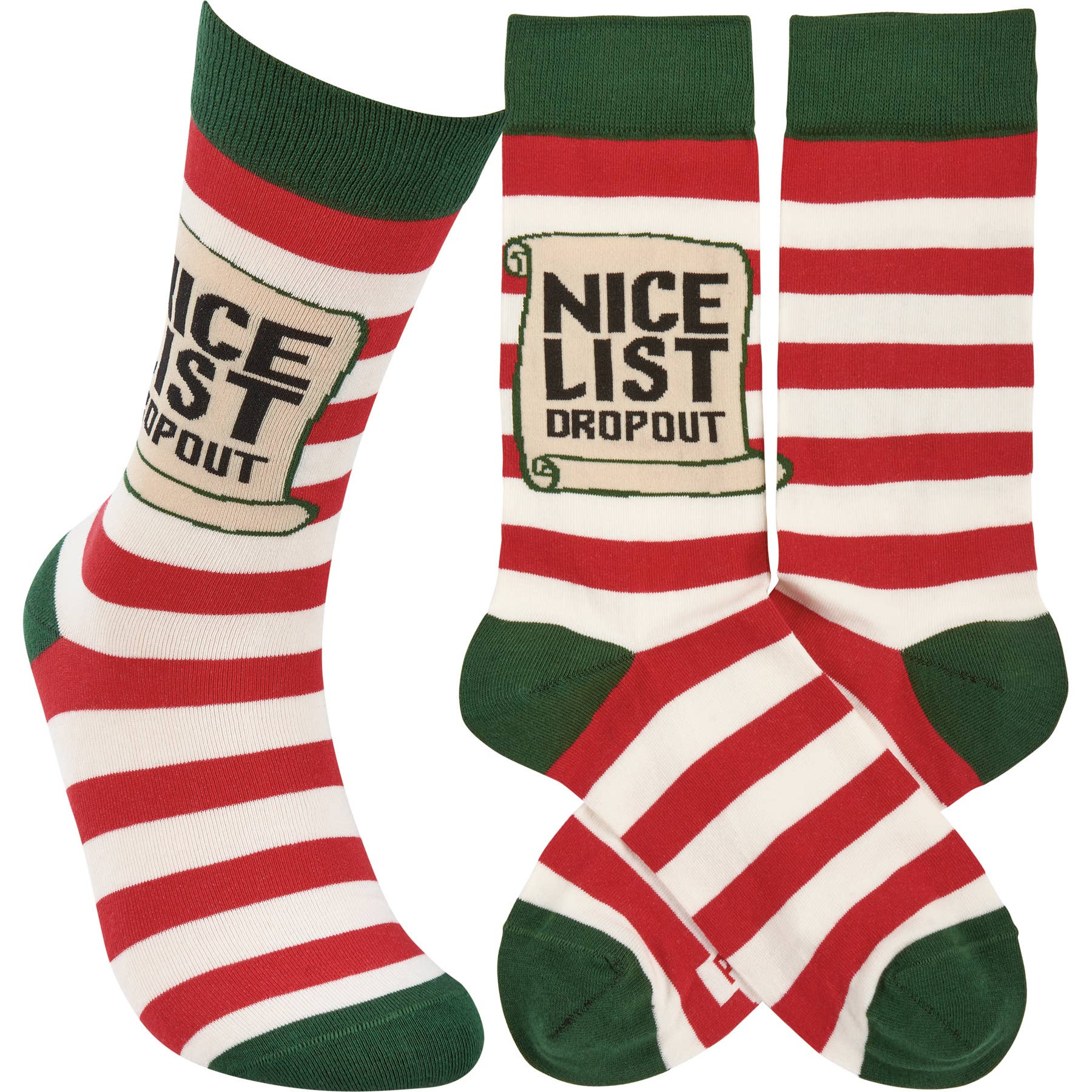 Primitives by Kathy - Wholesale Socks - Unisex - Nice List Dropout Socks0