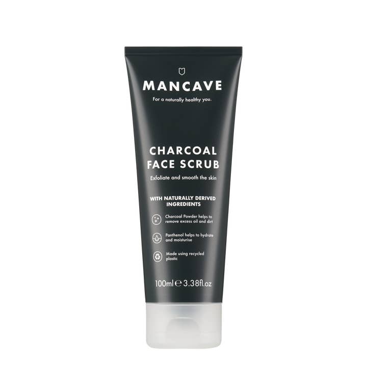 Mens Skincare | Charcoal Facescrub | 100ml | Mens Gifts for wholesale by ManCave