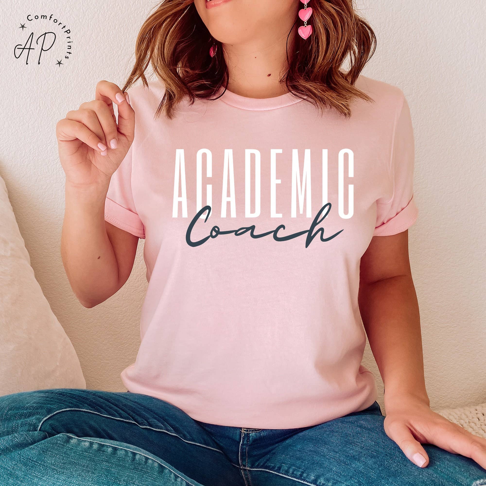 APComfortPrints - Wholesale Screen Printed T-Shirt - Unisex - Academic Coach Shirt, Instructional Coach T-Shirt6