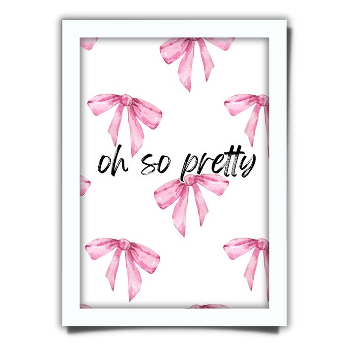 Oh So Pretty Framed Print for wholesale by Paper Crane Shop