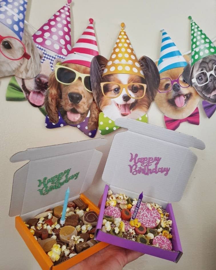 DOGraze - Vente Friandises – chien - Boîte de friandises d'anniversaire pour chien1