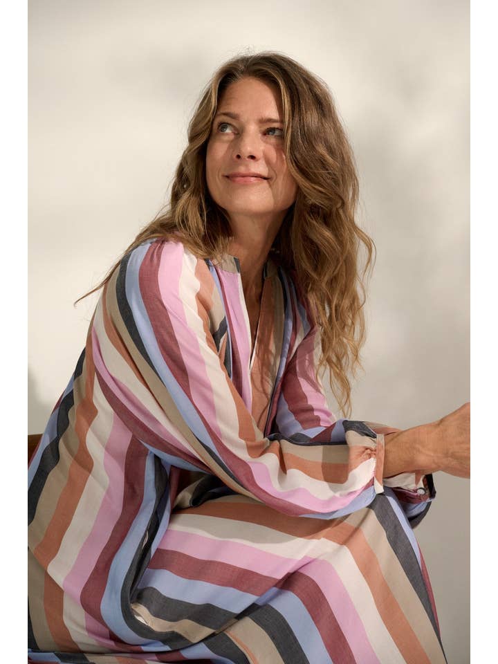 sun dress silky stripe for wholesale on Faire
