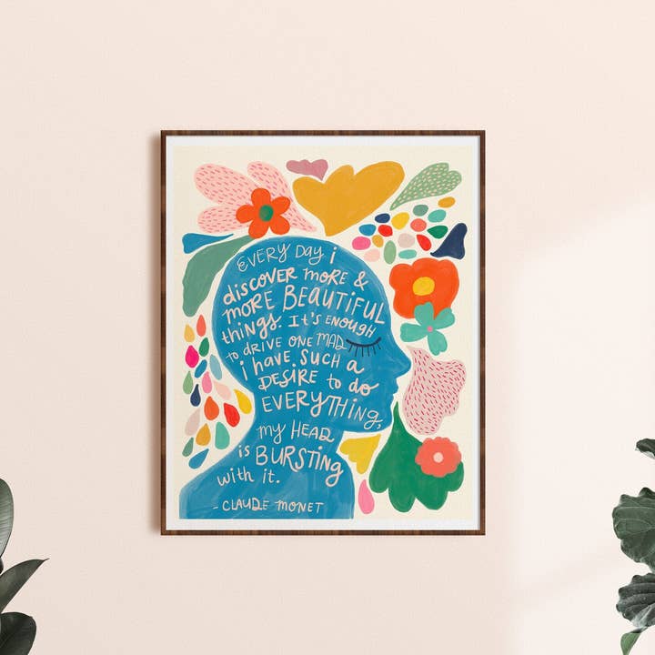 Monet Citat - Konsttryck för wholesale av Dream Folk Studio