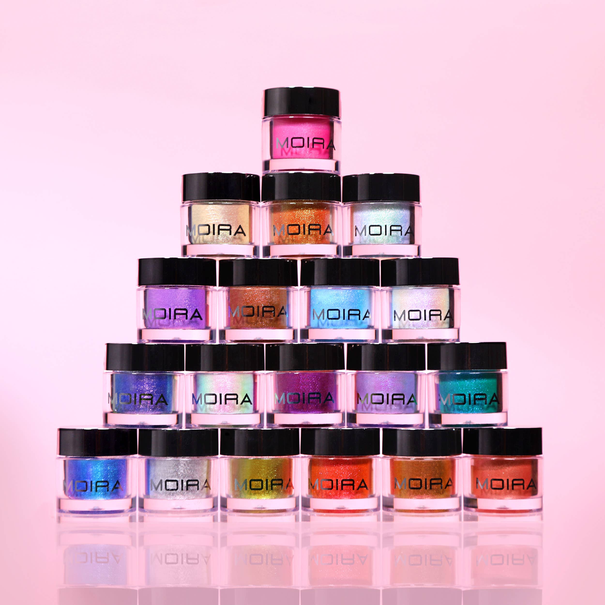 Moira Cosmetics - Wholesale Body Glitter/Shimmer - Moira Makeup Display Starstruck Chrome Loose Powder 60pc2