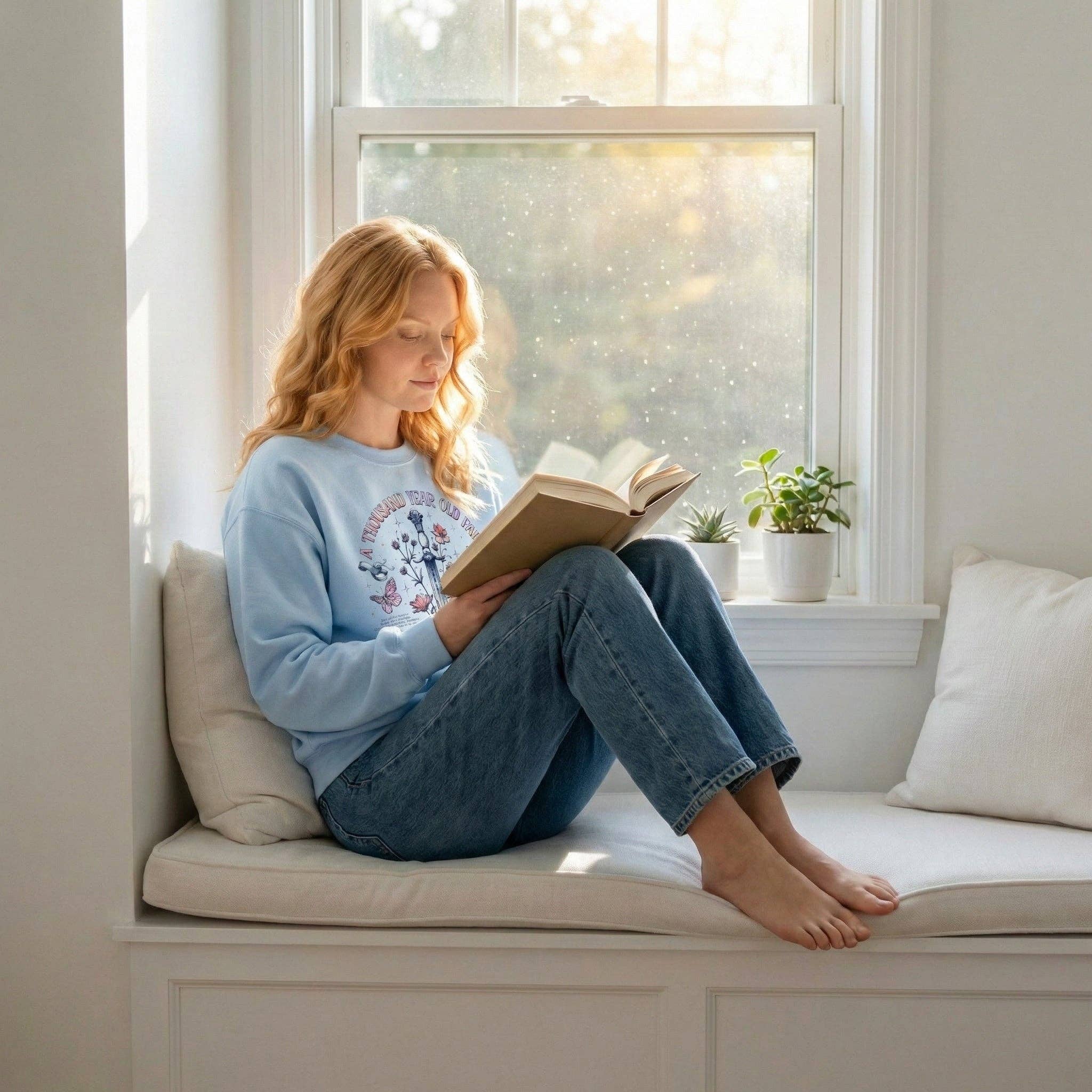 MagicMerchEmporium - Wholesale Graphic Sweatshirt - Women's - Kingfisher "A Thousand Year Old Fae" Sweatshirt5