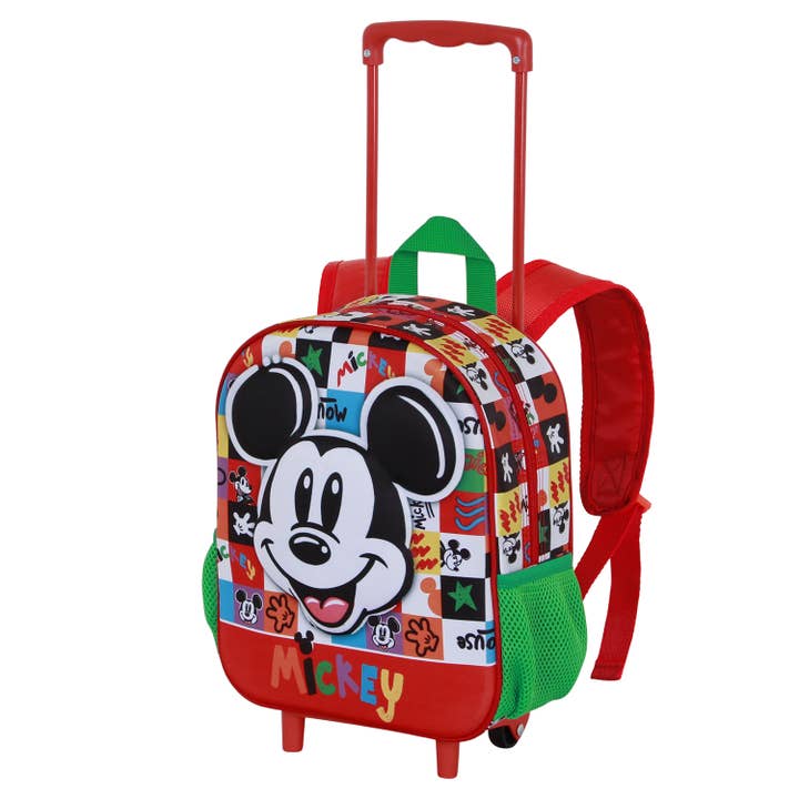 Disney Mickey Mouse Mood-Mochila 3D con Ruedas Pequeña para venta al por mayor de KARACTERMANIA