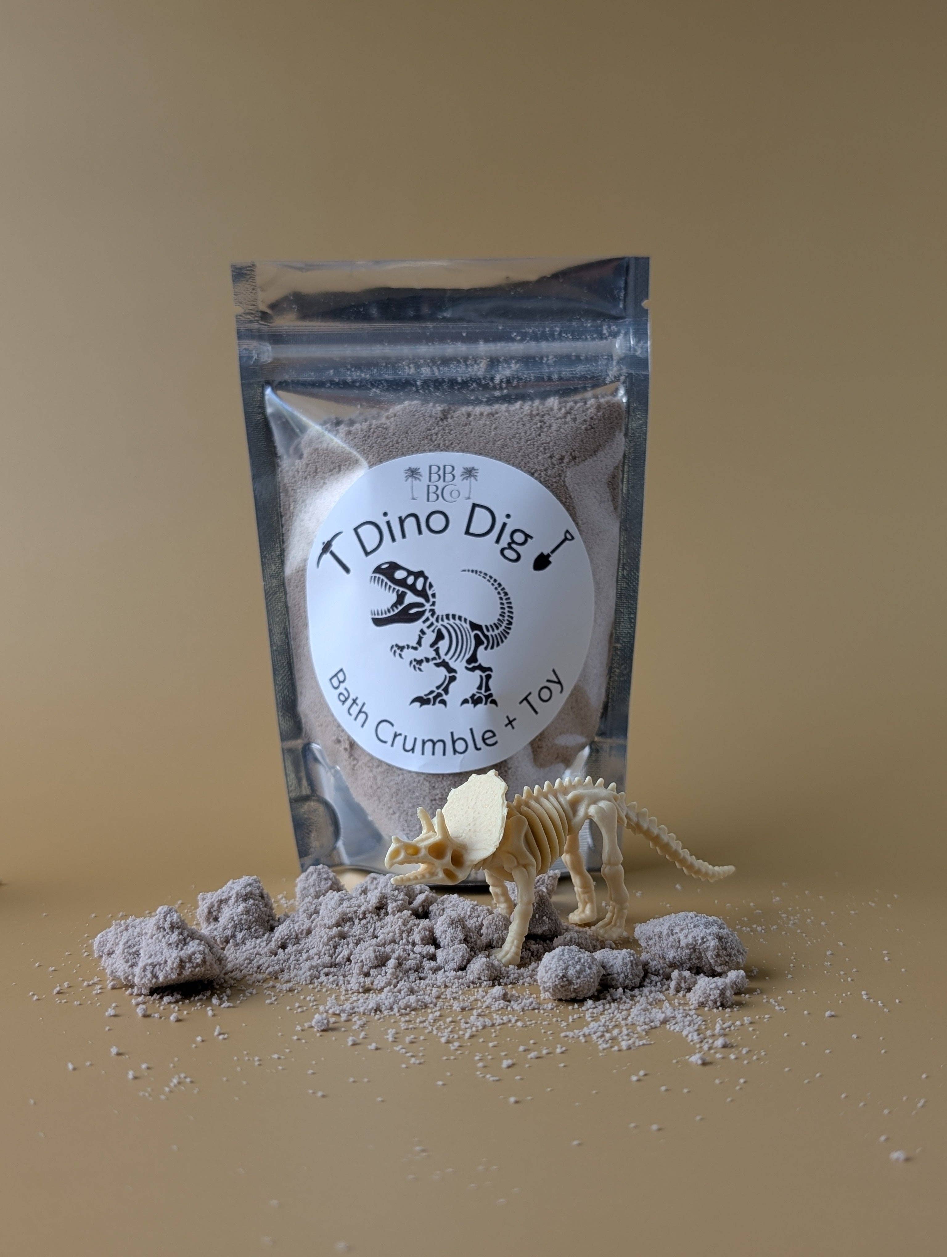 Beachy Bubbles Bath Co - Wholesale Bath Bomb/Fizz - Dino Dig Bath Crumble + Toy3
