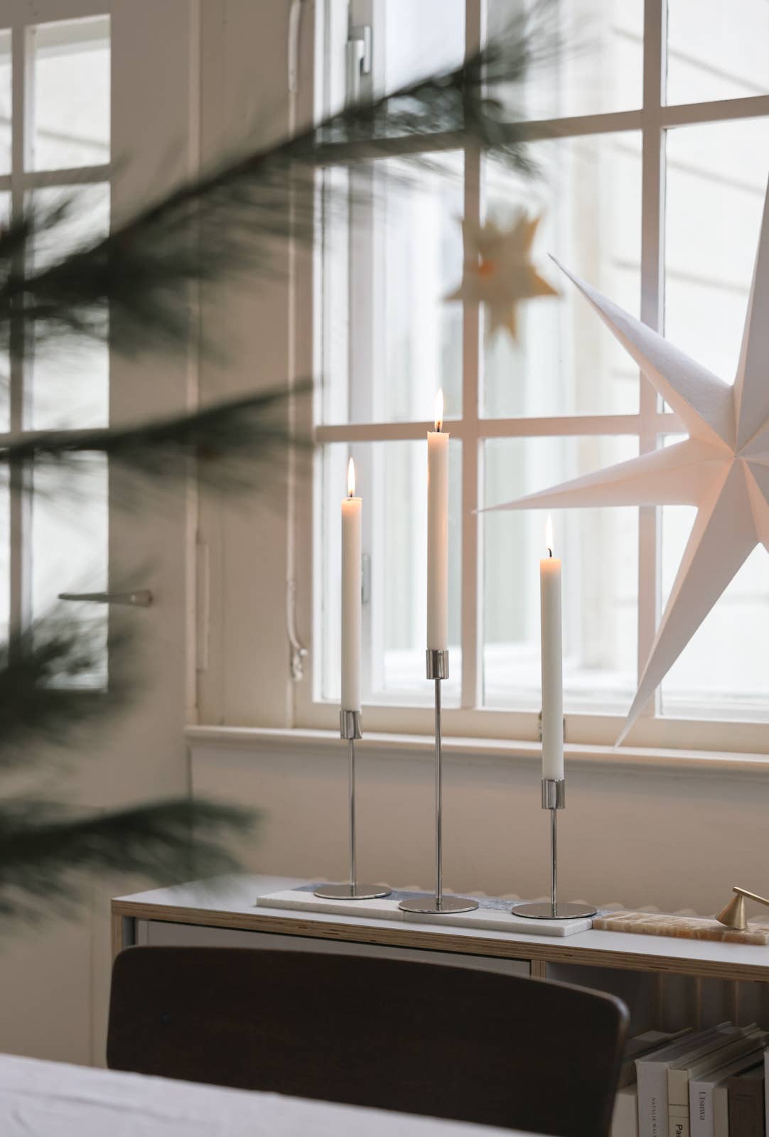 SUNNY HOME - Wholesale Candle Holder - Silver Doric Candle Holder Set of 31