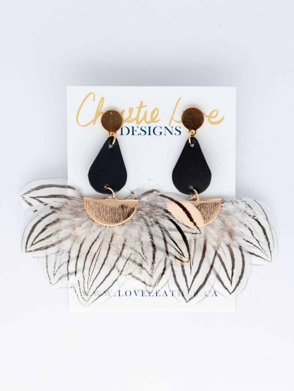 Love Leather - Wholesale Stud/Post Earrings - “Suzanne”-Party and Statement earrings-Hypoallergenic